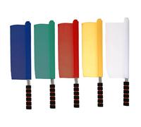 Abaodam 1 Set Flag Del Segnale Della Bandiera Dell'arbitro Arbitri Bandiera Di Allenamento Sportivo Bandiera Del Guardalinee Dell'arbitro Bandiera Di Segnalazione 5 Pezzi