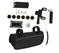 Abaodam 1 Set Kit Riparazione Pneumatici per Bici con Mini Pompa Portatile e Strumenti Multifunzionali Completo per Manutenzione Biciclette e Mountain Bike