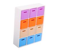 Abaodam 1 Set Mini Dollhouse Kit Fai Da Te Con Mensola E Scatole Di Immagazzinaggio Scala 1:12 Scaffale Per Casa in Miniatura Realistico Per Gioco Genitori-figli E Arredamento Per La Casa