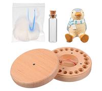 Abaodam 1 Set Scatola commemorativa dei denti decidui infantile roba per neonati per neonati spazzolino dente lovable dorables contenitori porta denti organizer per la raccolta dei denti