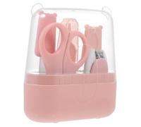 Abaodam 1 Set Set Di Forbicine Per Regali Per Bambini Kit Per La Cura Delle Del Tagliaunghie Neonato Kit Per Tute Per Bambini Clipper Rosa Acciaio Inossidabile