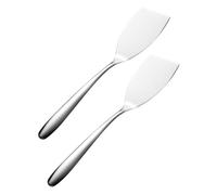 Abaodam 1 Set Spatola Per Friggere in Acciaio Inossidabile Cuoco Grasso Carne Piccolo Pale Per Pizza Spatola Per Pizza Spatola Per Friggere Bistecca Spatola Da Bistecca in Metallo 2 Pezzi