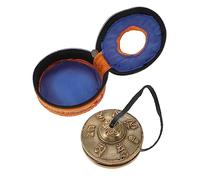 Abaodam 1 Set Tocca Il Campanello Campana Tibetana Tingsha Yoga Zille Delle Dita Tingsha Antico Rintocchi Di Cembali Nepalesi Strumento a Percussione Nepalese Rame Piccolo Campana a Mano