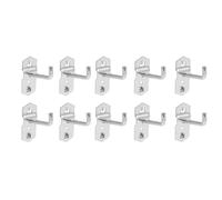 Abaodam 10 Ganci per Attrezzi da Giardino in Metallo, Set da 10 Pezzi 50mm, Appendini per Garage e Magazzino, Organizzatori di Utensili Domestici per Riporre Scopa e Attrezzi Pesanti