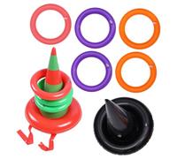 Abaodam 10 Giochi Gonfiabili per Festa PVC con Cappello Strega Divertente per Halloween e Feste Natale Materiale e Resistente Facile Gonfiare e Sgonfiare