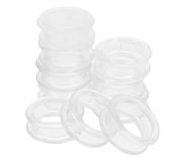 Abaodam 10 Pezzi Anelli in Silicone per Forbici da Taglio Chioma, Accessori per Acconciature Protezione Antiscivolo e Comfort per Dita