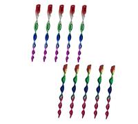 Abaodam 10 Pezzi Aste Riflettenti per Uccelli Realizzate in Materiale di Alta qualità Utilizzate Come Deflettori per Allertare Gli Uccelli con Rotazione a 360 Gradi per Riflettere La Luce