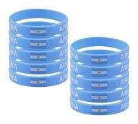 Abaodam 10 Pezzi Bracciale in Silicone Bandiera Nazionale per Uomo e Donna, Materiale Confortevole, Design Unico per Partite di Calcio e Tornei Sportivi, Esprimi lo Spirito di Squadra