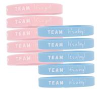 Abaodam 10 Pezzi braccialetto di rivelazione del genere braccialetti personalizzati Regali per gli ospiti Genere rivelare le forniture del partito braccialetti rivelano il genere