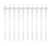 Abaodam 10 Pezzi Clip Porta Cartelli per Merci in Pp e Acciaio Inossidabile, Facile Installazione, Strisce Appendiquadri per Scaffale Snack del Supermercato, per Negozi Retail