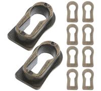 Abaodam 10 Pezzi Copertura per Serrature in Lega di Zinco, Design Semplice ed Elegante, Resistente All'uso, come Regalo per Inaugurazione Casa, Accessori per Porte e Mobili