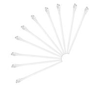 Abaodam 10 Pezzi Copri Astine per Occhiali di Ricambio, Punte Flessibili | Terminali Aste Occhiali Trasparente, Kit Ripara Occhiali da Vista, per Working e Daily Wear
