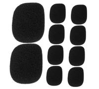 Abaodam 10 Pezzi Copri Microfono Antivento in Spugna per Microfono a Bavero, Copertura Compatibile per Cuffie Wireless Parabrezza, Accessori Versatili per Conferenze, Didattica e Ktv