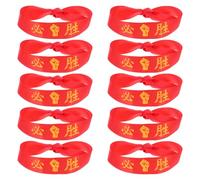 Abaodam 10 Pezzi Decorative Headband Victory Style in Nastro, Traspirante, Resta Fermo, Design da Samurai, per Sport e Giochi Sportivi