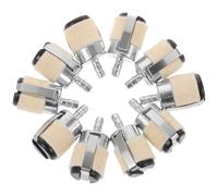 Abaodam 10 pezzi Filtro Carburante per Motosega Ricambio Trimmer Resistente Corrosione con Telaio Metallico e Feltro in Lana Filtro Olio per Motore da Giardino Alta Efficienza nel