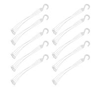 Abaodam 10 Pezzi Ganci Appendi Vasi per Piante Sospese Supporto Plastica Resistente per Fioriere Esterne e Interni per Aree Verdi Balconi e Pareti