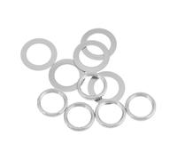Abaodam 10 Pezzi Guarnizione Scuotitore Testata Basso Chitarra a Cilindro Adattatore Cavo Adattatore Borchie Del Connettore Scuotere La Testa Della Chitarra Colino Ferro Da Stiro Silver