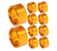Abaodam 10 Pezzi Identificativi per Piccioni da Confortevoli e Riutilizzabili per Allevatori Uccelli Colore Oro con Segni Distintivi per Facile