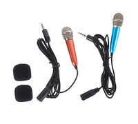 Abaodam 10 Pezzi Mini Microfono Adorabile Microfono Del Telefono Microfono Portatile Microfono Del Telefono Per Cantare Cuffie Auricolari Wireless Auricolare Wireless Per Computer Metallo