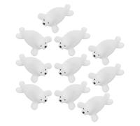 Abaodam 10 Pezzi Miniatura in Resina di Foca Bianca per Micro Paesaggio, Decorazione Versatile e Compatta per Giardino Fatato e Arredamento Casa