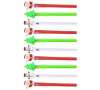 Abaodam 10 Pezzi Penna Gel Natalizia Creativa in Plastica per Studenti | Design Elegante e Leggero, Impugnatura Comoda e Stabile, Facile da Portare, per Studio e Regalo di Compleanno Colore Casuale