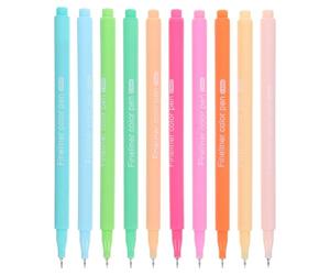 Abaodam 10 Pezzi Penne per Hand Lettering e Scrapbooking in Plastica, Leggere e Confortevoli, per Uso Familiare e Scuola, Set per Prendere Appunti e Diario Creativo