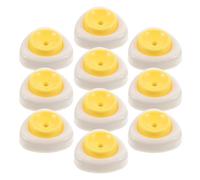 Abaodam 10 Pezzi Perforatore per Uova Manuale con Base in Plastica e Chiusura di Sicurezza, Strumento Facile da Usare per Forare Uova Sode in Cucina e Viaggi