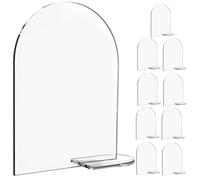 Abaodam 10 Pezzi Segnaposto per Matrimoni in Acrilico Trasparente Riutilizzabili, Portacartello da Tavolo Supporto, Decorazione da Tavola Chic per Banchetti e Feste