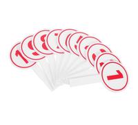 Abaodam 10 Pezzi Tabellone Segnapunti Portatile, Tavoletta Numerica Manuale, Hand Board 1-10, Bianco, in Schiuma, Leggero ad Alta visibilità, per Cheerleading e Sport, per Eventi Indoor