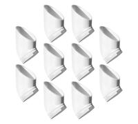 Abaodam 10 Pezzi Tazze Idroponiche in PVC per Colonna, Foro 38mm, Bianche | Tubi in PVC, Riutilizzabili e Leggere, per Orto Sul Balcone, Coltivazione senza Terra