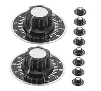 Abaodam 10 set Manopole Potenziometro con Dischi Scala per Strumenti Musicali e Dispositivi Audio Controllo Volume Preciso e Facile Installazione