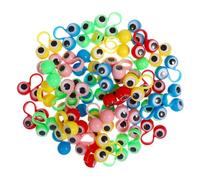 Abaodam 100 Pezzi Burattini da Dito Occhi in Plastica Colorati, Giocattoli Didattici Interattivi, Marionette Leggere per Giochi di Ruolo e Feste, Set per Teatro e Apprendimento