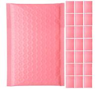 Abaodam 100 Pezzi Buste Imbottite per Spedizione 11x15cm Rosa Bolle D’aria Protettive e Sigillatura Adesiva per Venditori Online e Piccole Imprese Packaging Sicuro e Leggero