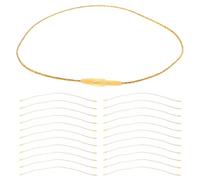 Abaodam 100 Pezzi Corda Appendichiavi Natalizia in Poliestere Oro 20cm Leggera e Versatile per Decorazioni di Halloween e Addobbi da Appendere in Barattoli e Etichette