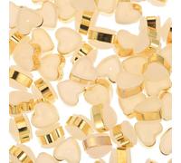 Abaodam 100 Pezzi Fermagli Orecchini a Cuore in Silicone Oro per Orecchini | Fermo di Sicurezza, Bordi Lisci e Leggeri, per Uso DIY e Professionale, Accessori per Gioielli