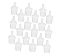 Abaodam 100 Pezzi Punte di Plastica Bianche per Colla per Extension Ciglia Applicatore Preciso e Uso Comodo per Sostituzione Flaconi Colla