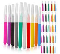 Abaodam 100 pezzi Scovolini Interdentali Sottili per Apparecchi Spazzolini Interdentali Ergonomici per Pulizia Profonda degli Spazi Dentali Portatili per Igiene Orale Quotidiana