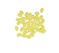 Abaodam 100 Pezzi Uova Finte Piccione Viaggiatore 3X2Cm Color Giallo Chiaro Decorazioni Creative Fai da Te Superficie Liscia Dimensioni Realistiche per Arredamento Casa e Negozio