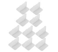 Abaodam 10pezzi Basi per Box Stabilizzatrici Antiscivolo per Recinto Pioli per Mensole e Clip di Fissaggio Adesive per Box Supporti per Piedini