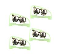 Abaodam 10Pezzi Campane Clip per Allerta Notturna Allarme Abboccata Attrezzatura per Notturna Design Resistente Canne