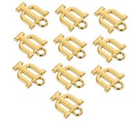 Abaodam 10pezzi Charms Lettere Greche Metallo Per Creazioni Di Gioielli Ornamenti Eleganti Per Collane e Bracciali Design Unico e Versatile Antica