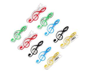 Abaodam 10pezzi Clip Per Spartiti Musicali Da Vari Colori Fermagli Per Libri e Note Musicali Per Lettura e Studio Di Partiture Resistente Al Vento e Facile Da Usare