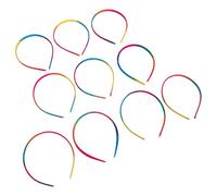 Abaodam 10pezzi Fasce per Chioma Bambina Arcobaleno Sottile Elegante, Adatte per Occasione Speciale e Stili di Chioma Diversi