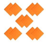 Abaodam 10pezzi Mattoni Tattili in Pvc per Pavimentazione Cieca Antiscivolo Pannelli Modulari per Percorsi e Marciapiedi Design Contrasto di Colore per Migliorare la Sicurezza