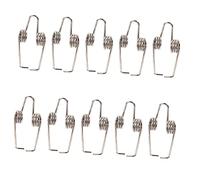 Abaodam 10pezzi Molle Per Drenaggio Chiave Watergate Per Tromba Argento Raccordi e Montaggi Per Clique Di Scarico Tromba Parti Chiave Per Paratoia