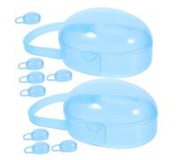 Abaodam 10pezzi Scatola Porta Ciuccio per Ragazzo Ragazza Ragazza Bavaglini Contenitore per Ciuccio da Viaggio Custodia per Protettiva Scatola Essenziale per Biberon e Articoli