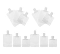 Abaodam 12 Borse Porta Lozioni Portatili 30ml 50ml 100ml Bustine Comprimibili per Viaggio senza Perdite Accessori Quotidiani per Cosmetici e Skincare