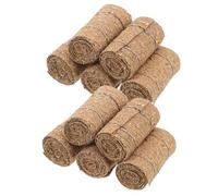 Abaodam 12 Miniature Decorative Straw Hay Bales Realistic Texture For Dollhouse Garden Autumn Crafts