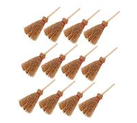Abaodam 12 Miniature Witch Brooms per Decorazioni Case delle Accessori per Scene Miniatura Giocattoli Creativi per Adulti Atmosfera Natalizia
