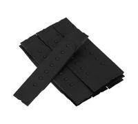 Abaodam 12 Pezzi Cinturino Regolabile per Cappello Snapback in Plastica Pe, Fibbia a Scatto Nera con 7 Fori, Accessorio per Riparazioni di Cappelli da Baseball